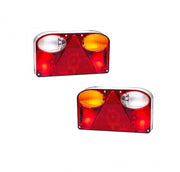 Lampa spate Fristom 238x138, 5 functii, cu triunghi si ceata, FT-088 set 2 buc