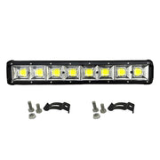 Led Bar COB AutoSSF ®, 5600lm, 45 cm / 18 inch, 216W, 8 chip-uri LED, 12V / 24V, Combo - Flood si Spot Beam, Suporti Prindere Inclusi, utilizare la offroad, camioane, utilaje, barci