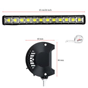 Led Bar COB AutoSSF ®, 8400lm, 65 cm / 26 inch, 324W, 8 chip-uri LED, 12V / 24V, Combo - Flood si Spot Beam, Suporti Prindere Inclusi, utilizare la offroad, camioane, utilaje, barci