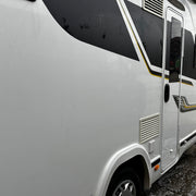 Masuta rulota, autorulota, caravan, AutoSSF® Smart Clip – Pliabilă, fără găurire, mereu pregătită, 80x45 cm, alb