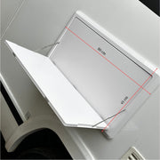 Masuta rulota, autorulota, caravan, AutoSSF® Smart Clip – Pliabilă, fără găurire, mereu pregătită, 80x45 cm, alb