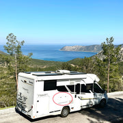 Masuta rulota, autorulota, caravan, AutoSSF® Smart Clip – Pliabilă, fără găurire, mereu pregătită, 80x45 cm, alb