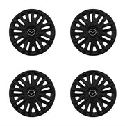 Set 4 capace roti potrivite jantelor de 16 inch compatibile MAZDA, Model 412 Black
