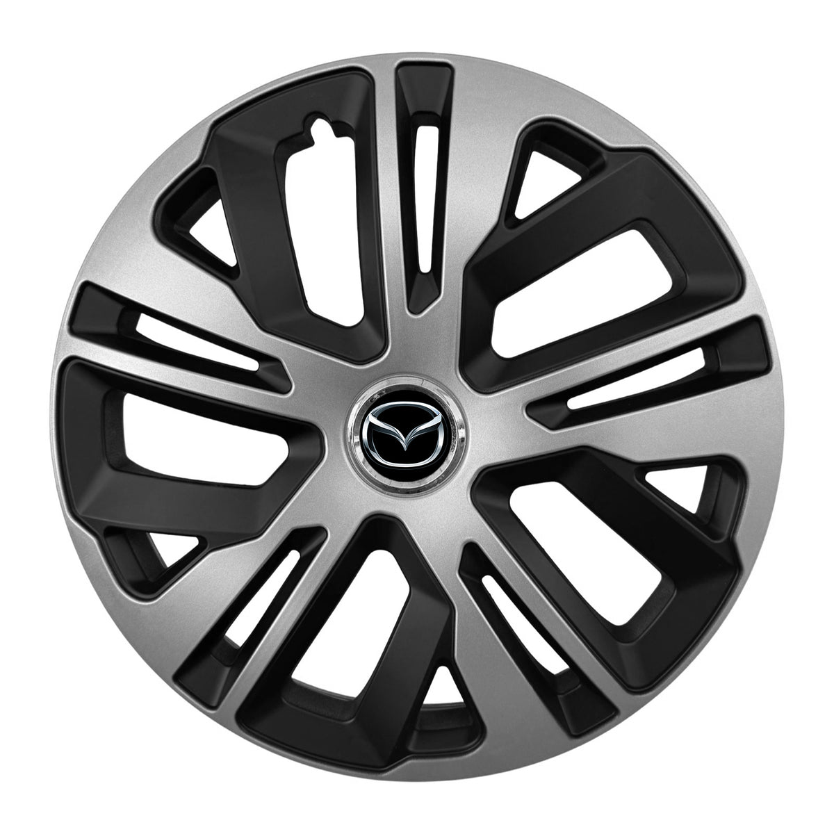 Set 4 capace 15 inch // Grafit Raven II, compatibil cu gama auto MAZDA,bi-color
