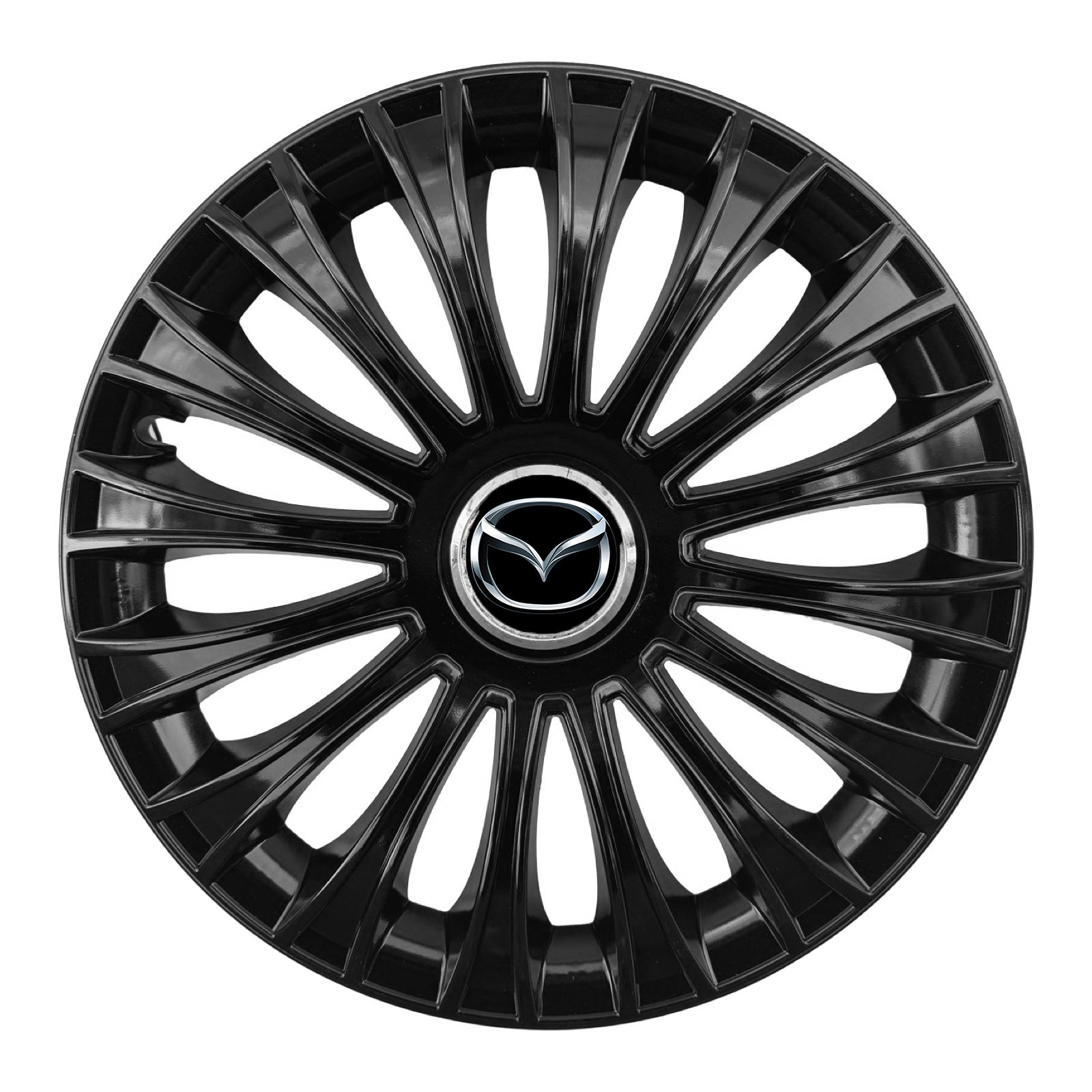 Set 4 capace 15 inch // DINO, compatibil cu gama auto MAZDA,negru