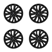 Set 4 capace roti potrivite jantelor de 15 inch compatibile MERCEDES, Model - 345 Black Edition
