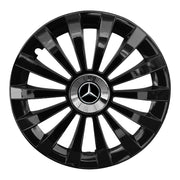 Set 4 capace 15 inch // MERIDIAN, compatibil cu gama auto MERCEDES,negru
