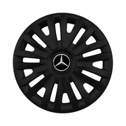 Set 4 capace roti potrivite jantelor de 16 inch compatibile MERCEDES, Model 412 Black