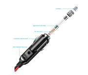 Mufa bricheta AutoSSF ® 12V, tip tata,15A, 55cm, universal cablu 2x1.5 mm