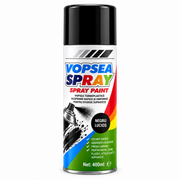 Spray Vopsea Universală Negru Lucios, 400 ml, pentru Metal, Lemn, Sticlă, Plastic și Diverse Suprafețe