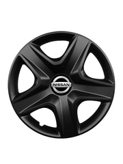 Set 4 capace roti potrivite jantelor de 15 inch compatibile NISSAN, Model 340 Black