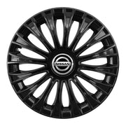 Set 4 capace 15 inch // DINO, compatibil cu gama auto NISSAN,negru