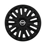 Set 4 capace roti potrivite jantelor de 16 inch compatibile NISSAN, Model 412 Black