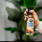 Odorizant auto premium K2 CAYON aroma REAL LEATHER , cu pulverizator, 250ml, 700 aplicari