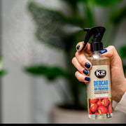 Odorizant auto premium K2 CAYON aroma STRAWBERRY, cu pulverizator, 250ml, 700 aplicari