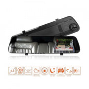 Oglinda retrovizoare cu camera video fata + camera spate, 1080p
