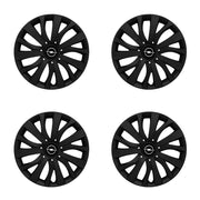 Set 4 capace roti potrivite jantelor de 15 inch compatibile OPEL, Model - 345 Black Edition