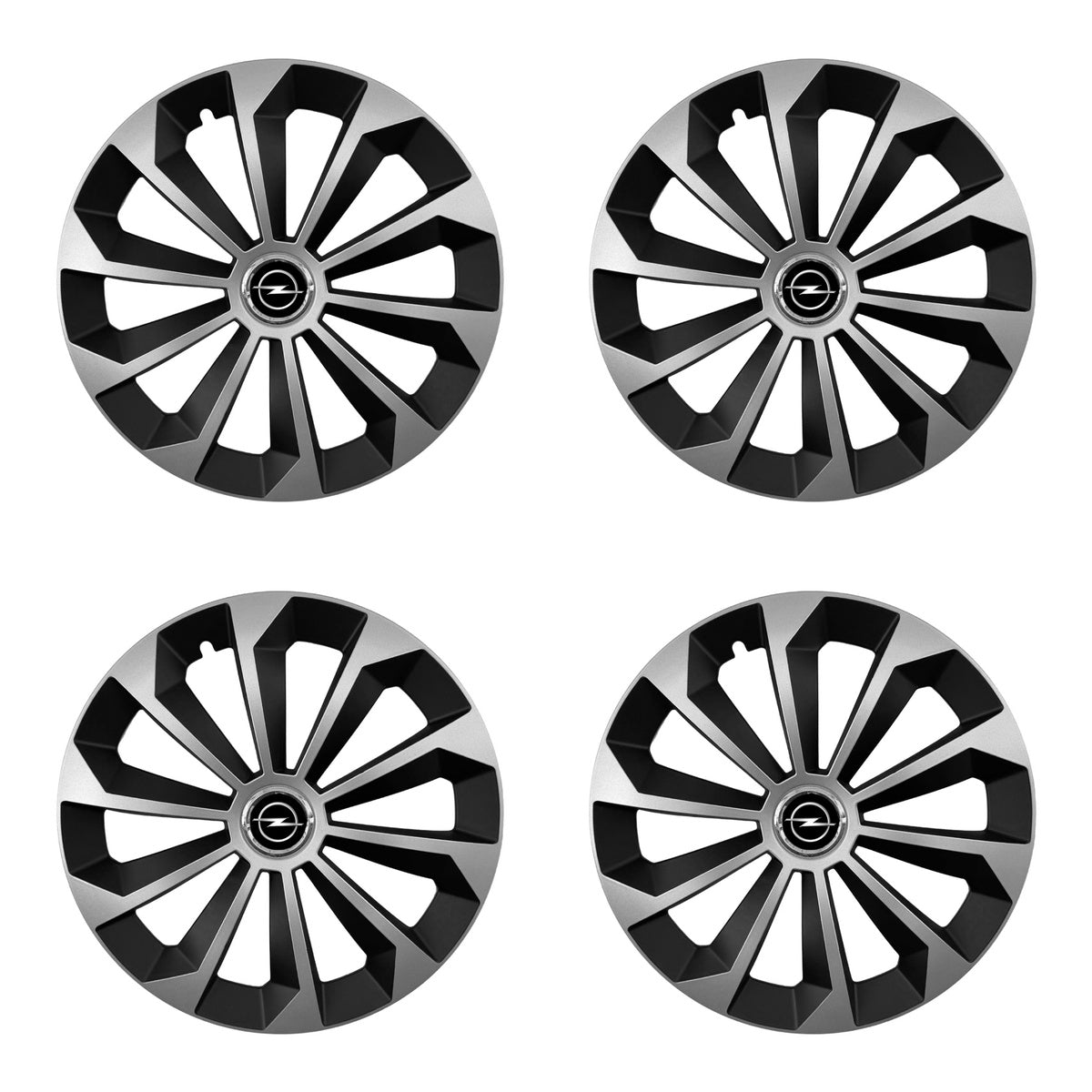 Set 4 capace 16 inch // Grafit FAME II, compatibil cu gama auto OPEL,bi-color