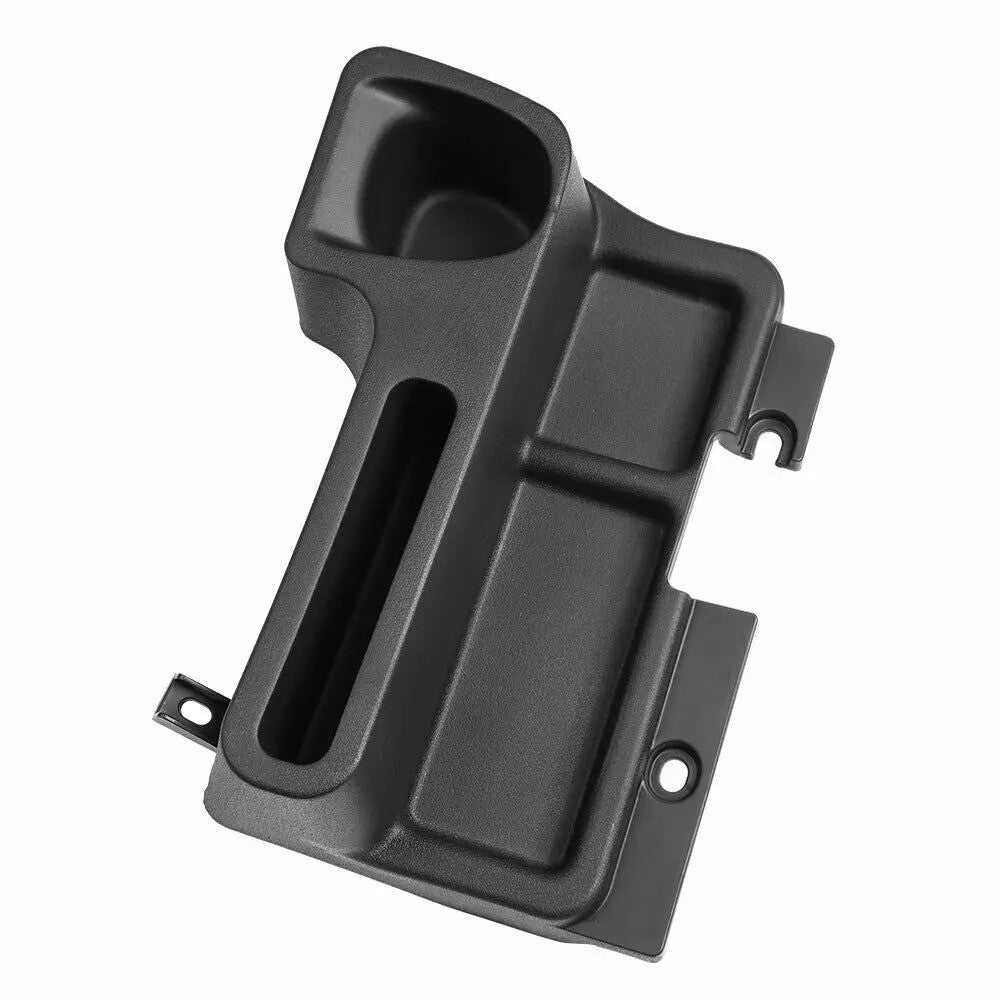 Organizator consola centrala Toyota Land Cruiser, LJ70, LJ71, LJ73. Spatiu depozitare si suport pahar, negru