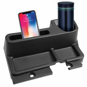 Organizator consola centrala Toyota Land Cruiser, LJ70, LJ71, LJ73. Spatiu depozitare si suport pahar, negru
