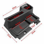 Organizator consola centrala Toyota Land Cruiser, LJ70, LJ71, LJ73. Spatiu depozitare si suport pahar, negru