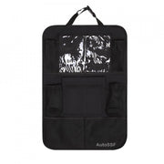 Organizator Lucruri Montat pe Scaun Auto, Compatibil cu Orice Masina, Suport de Tableta si Sticle , Negru