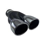 Ornament toba cu 2 iesiri ,Lungime 25cm,Cromat,UNIVERSAL Model OVAL