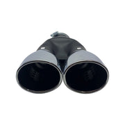 Ornament toba cu 2 iesiri ,Lungime 25cm,Cromat,UNIVERSAL Model OVAL