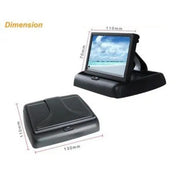 Pachet Suport numar inmatriculare cu camera video marsarier + Display pliabil LCD TFT 4.3