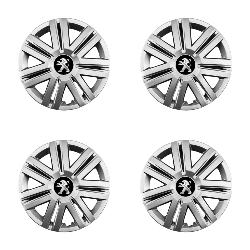 Set 4 capace roti potrivite jantelor de 14 inch compatibile Peugeot, Model - 203