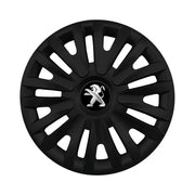 Set 4 capace roti potrivite jantelor de 16 inch compatibile PEUGEOT, Model 412 Black