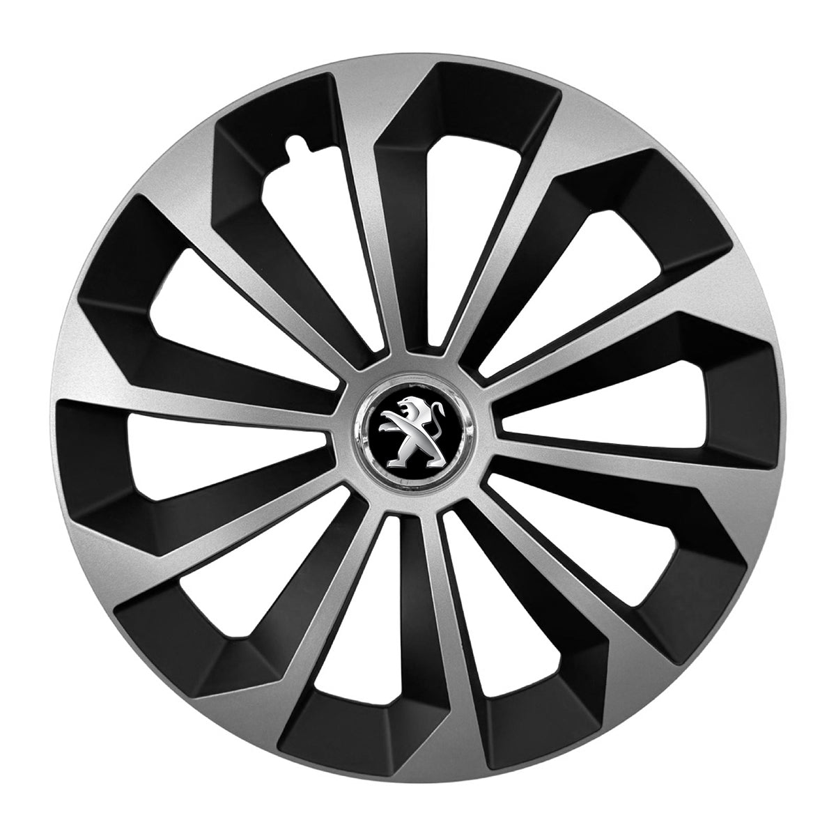 Set 4 capace 15 inch // Grafit FAME II, compatibil cu gama auto PEUGEOT,bi-color