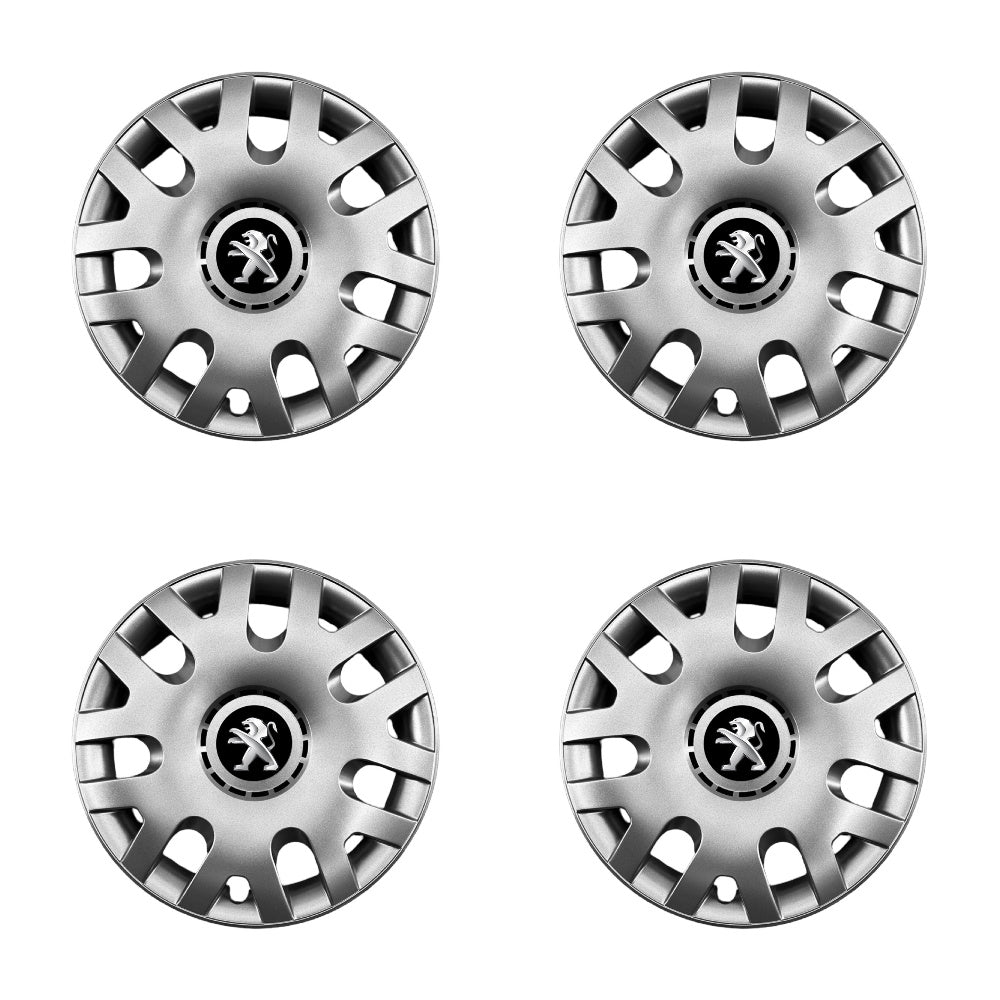Set 4 capace roti potrivite jantelor de 14 inch compatibile Peugeot, Model - 204