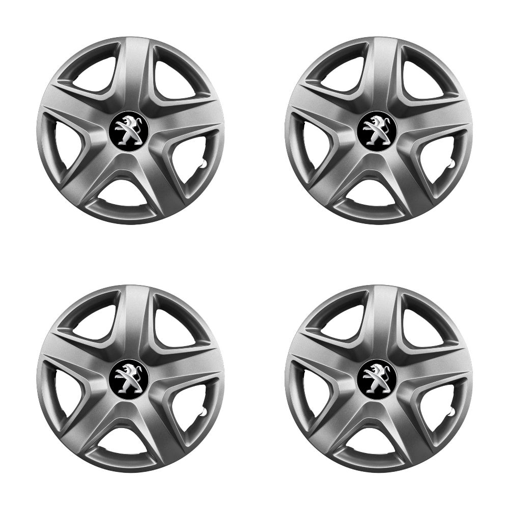 Set 4 capace roti potrivite jantelor de 15 inch compatibile PEUGEOT 106, 107, 206, 207, 306, 307, 308, 406, 407, EXPERT, PARTNER, 3008,Model -340
