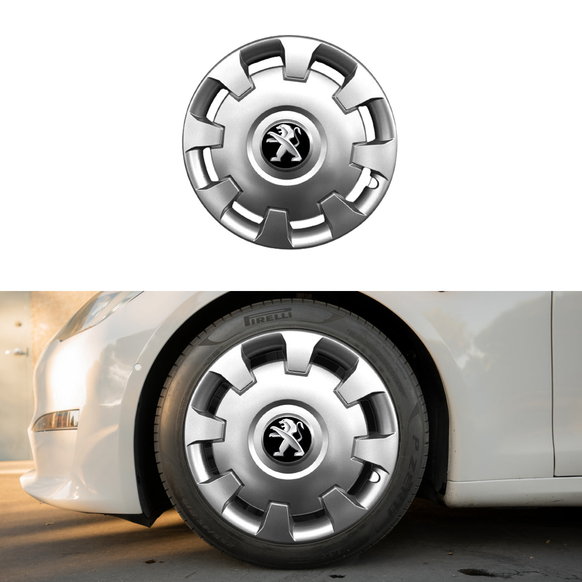 Set 4 capace roti potrivite jantelor de 15 inch compatibile PEUGEOT 106, 107, 206, 207, 306, 307, 308, 406, 407, EXPERT, PARTNER, 3008,Model -303