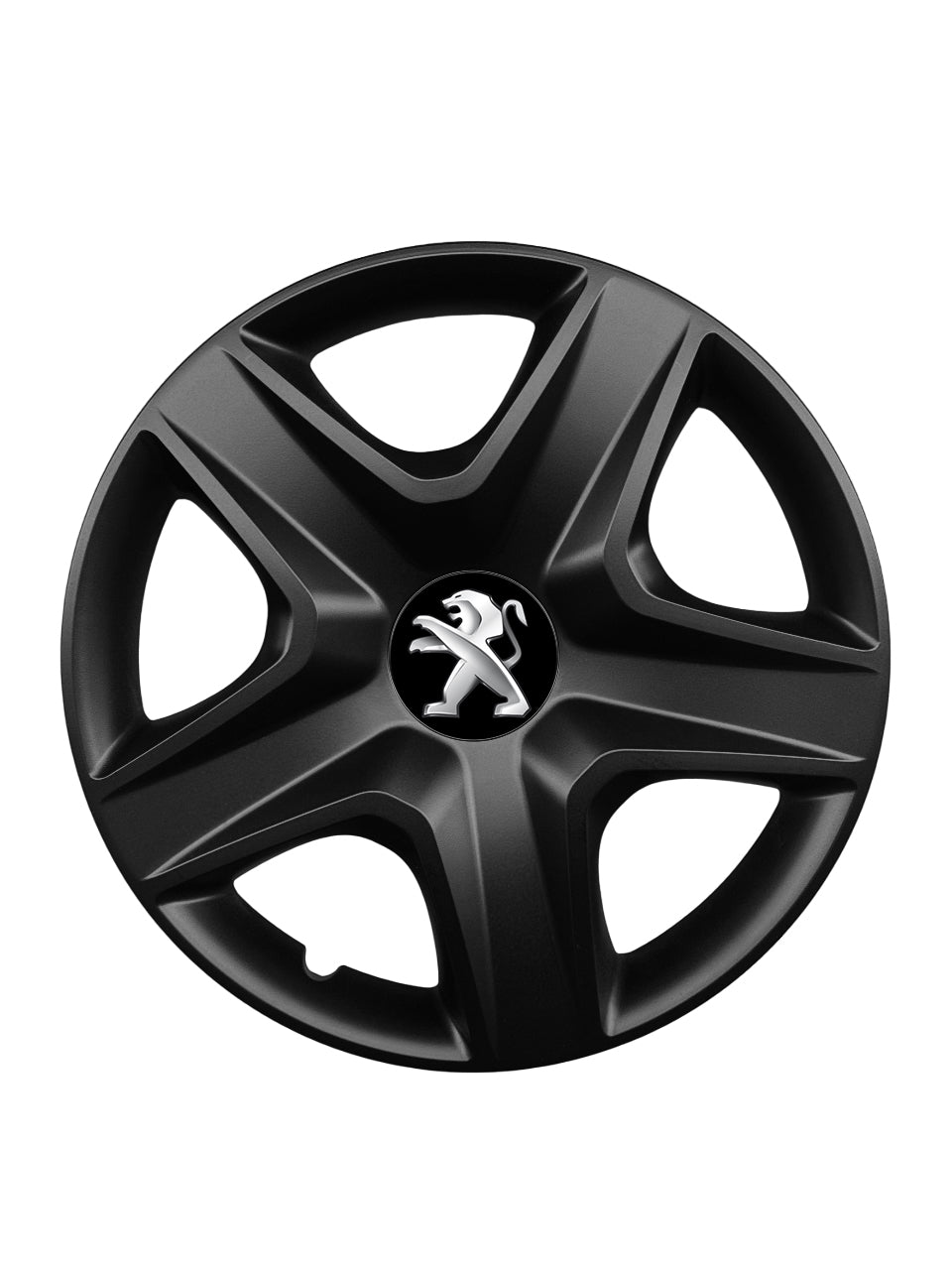 Set 4 capace roti potrivite jantelor de 15 inch compatibile PEUGEOT, Model 340 Black