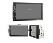 Player auto MP5 7018D Radio FM, Navigatie , Camera de vizualizare spate, MirrorLink , Mp5, Ecran 7'', Bluetooth, Touchscreen, Divix , AVI , USB , SD Card , AUX