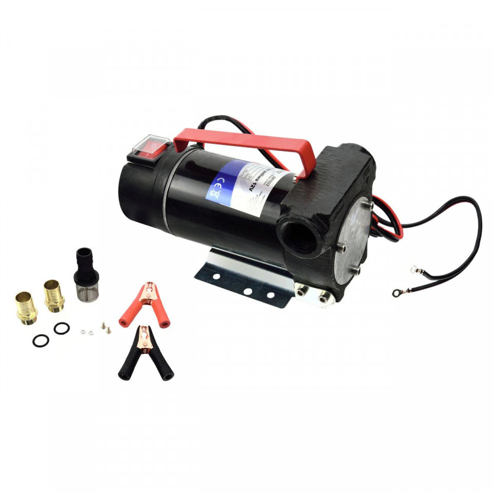 Pompa Transfer Combustibil, Ulei, Motorina, 12V, Autoamorsabila, reductie inclusa