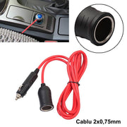 Prelungitor PRIZA auto 1.5M ,Rosu ,PREMIUM,Tata-Mama ,3,6m ,siguranta incorporata