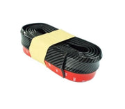 Protectie spoiler, prelungire bara fata/spate din cauciuc, tip Carbon