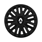 Set 4 capace roti potrivite jantelor de 16 inch compatibile RENAULT, Model 412 Black