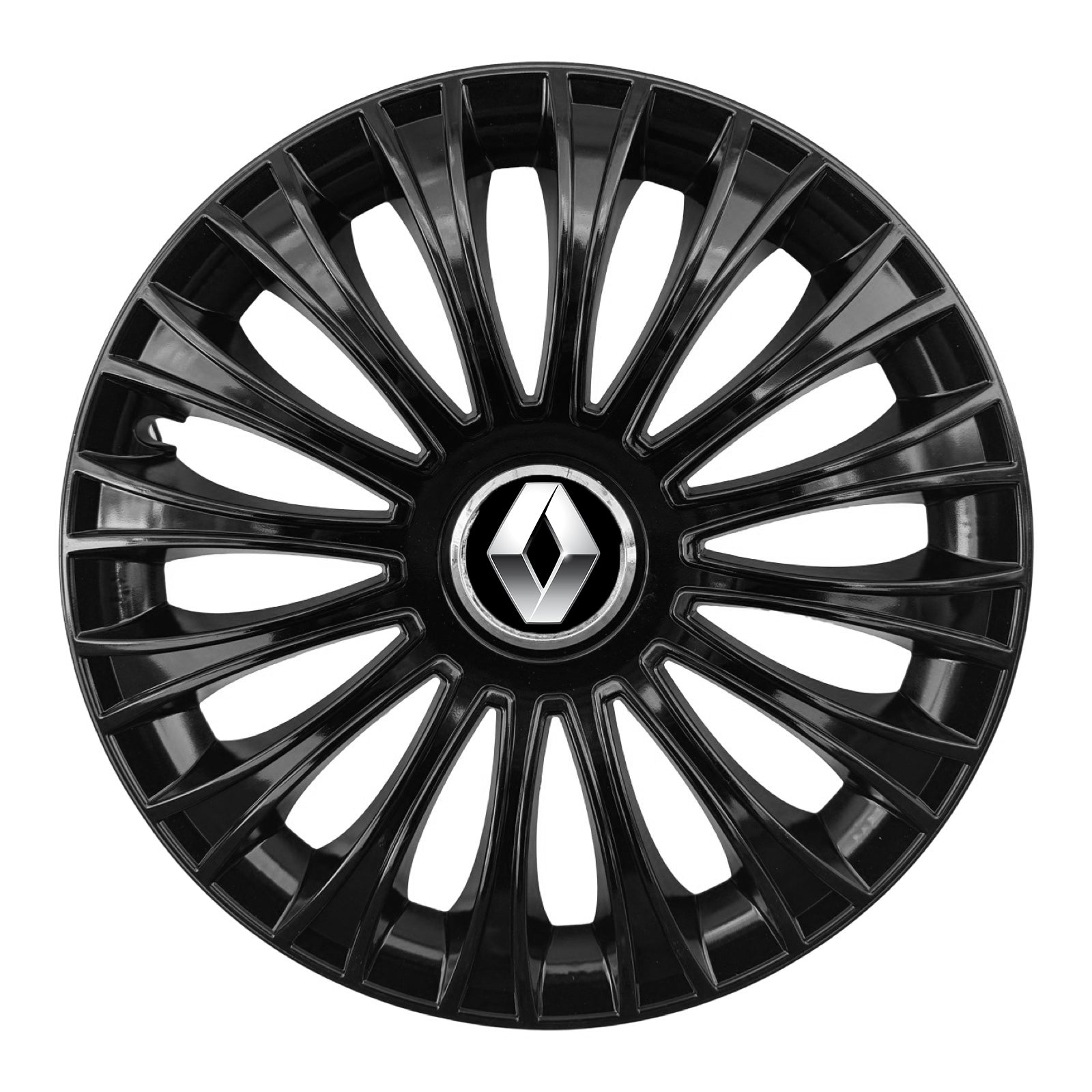 Set 4 capace 15 inch // DINO, compatibil cu gama auto RENAULT,negru