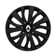 Set 4 capace roti potrivite jantelor de 15 inch compatibile RENAULT, Model - 345 Black Edition