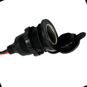 Priza bricheta auto tip mama, AutoSSF ®, incorporabila, compatibila 12V-24V, cu cablu si capac protectie, 120w, negru