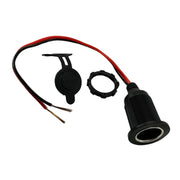 Priza bricheta auto tip mama, AutoSSF ®, incorporabila, compatibila 12V-24V, cu cablu si capac protectie, 120w, negru