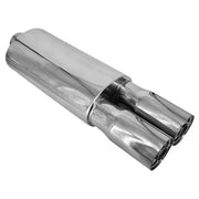 Tobă Sport Universală Cu Silencer AutoSSF – Evacuare Dublă din Oțel Inoxidabil