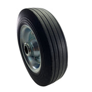 Roata de cauciuc 200X50mm cu janta metalica pentru roata de sprijin remorca prindere pe ax fi20mm