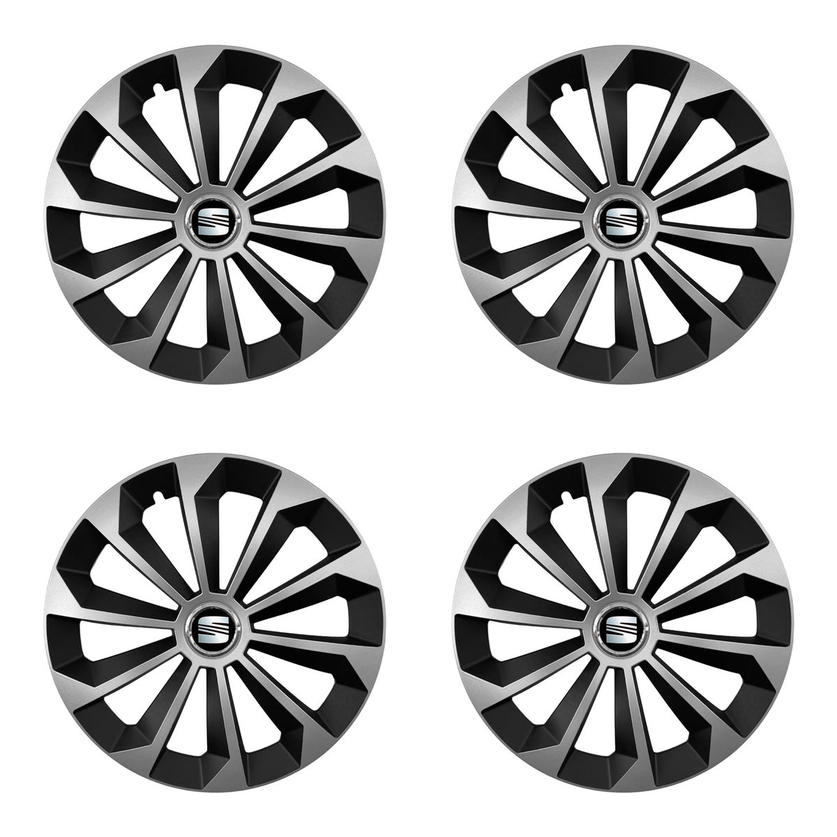 Set 4 capace 16 inch // Grafit FAME II, compatibil cu gama auto SEAT,bi-color