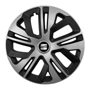 Set 4 capace 15 inch, Grafit Raven II, compatibil cu gama auto SEAT,bi-color