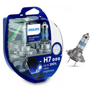 Set 2 Becuri auto PHILIPS Racing Vision GT200 H7 12V 55W , +200%
